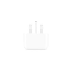 شارژر دیواری اپل 3 پین 20W – B/A – سفید – اصلی (New Pack 2024)