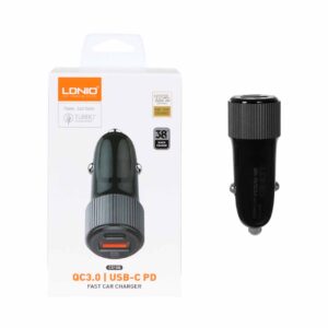 شارژر فندکی فست و PD دو پورت LDNIO
