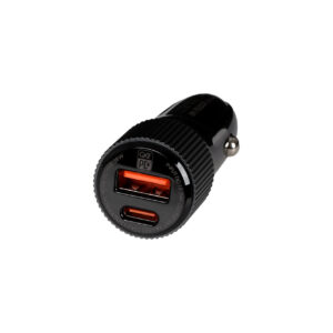 شارژر فندکی فست و PD دو پورت LDNIO مدل C510Q 38W به همراه کابل شارژ Type-C to Type-C – مشکی (اصلی)